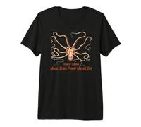 Vintage Octopus Graphic Witty Brain Power Premium T-Shirt