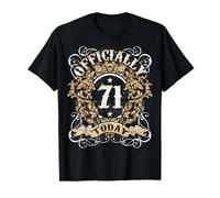 Vintage Official 71st Today 71 Years Old Birthday T-Shirt