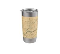 Vintage Ohio River Lighthouse Map (1897) Stainless Steel Insulated Tumbler