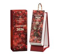 Vintage Oil Desk Calendar 2026 Gold Binding 365 Days With Inspirational Way Quotes Planner Page Daily Turn 2026 oil desk calendars calendar with 2025-2026 calendar flip Gift oil Desk 2025-2026