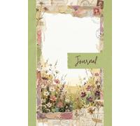 Vintage Oil Painting Meadow Junk Journal Pages - 6x9 Aesthetic Paper - 100 Decorative Writing Sheets with Impasto Wildflowers, Sunlit Summer Fields, and Antique Ephemera Textures