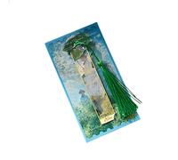 Vintage Oil Painting Themed Bookmarks with Tassels Hollow Metal Book Marker Book Page Marker for Teacher Reader Reading Decorative Bookmarks
