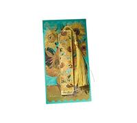 Vintage Oil Painting Themed Bookmarks with Tassels Hollow Metal Book Marker Book Page Marker for Teacher Reader Reading Decorative Bookmarks