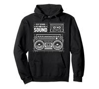 Vintage Old Sound School Boom Box | Ghetto Blaster Stereo Pullover Hoodie
