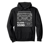 Vintage Old Sound School Boom Box - Ghetto Blaster Stereo Pullover Hoodie