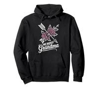 Vintage One Badass Grandma Alternative Tattoo Rose Look Pullover Hoodie