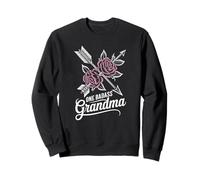 Vintage One Badass Grandma Alternative Tattoo Rose Look Sweatshirt