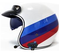 Vintage Open Face Motorbike Helmet, German Style Jet Helmet with Sun Visor, ECE/DOT Approved, Adult Men Women Road Legal, Retro 3/4 Open Face Design 1,S
