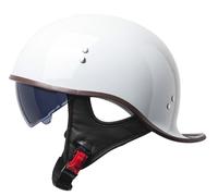 Vintage Open Face Motorcycle Helmet - Motorcycle Half Helmets,3/4 Scooter Motorbikes Helmet with Sun Visor, DOT/ECE Approved Half Open Face Helmet for Men and Women 3,XL(59-60cm)