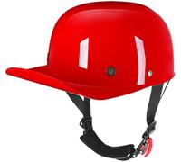Vintage Open Face Motorcycle Helmet Retro Baseball Cap Half Helmets Men Women for Cruiser Street Scooter Moped Cap Jet DOT/ECE Certified Vintage Motorcycle Half Helmet 6,M