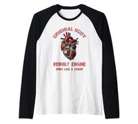 Vintage Open Heart Surgery Transplant Recovery Mens Womens Raglan Baseball Tee