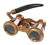 Vintage Opera Glasses with Handle - Pink & Black Enamel Brass Theater Binoculars for Women - Antique Style Concert Collectible Gift & Elegant Home Décor