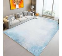 Vintage Oriental Area Rug for Living Room Blue and White Bohemian Bedroom Carpet NonSlip Washable 60x100cm for Kitchen and Dining Room Decor