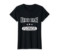 Vintage Ormond Beach Florida Value Graphic T-Shirt, Women, Black, S