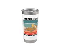 Vintage Otter Lover Weekends are for Beer Stainless Steel Insulated Tumbler