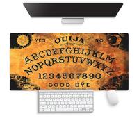 Vintage Ouija Board Large Mouse Pad, Antique Mystifying Spirit Desk Mat | Keyboard Mat Stitched, 31.5" x 15.8", Occult Gothic Decor, Retro Oracle, Halloween Witchy Aesthetic, Gaming Mousepad