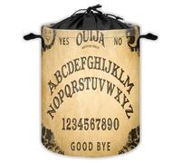 Vintage Ouija Board Laundry Hampers With Drawstring Spooky Planchette Laundry Baskets For Bathroom Calling Demons Ghosts Game Portable Clothes Storage Organizer Basket Halloween W 44 L 44 Cm