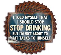 Vintage Outdoor Decor Tattoos - Fluffy Alcohol Bumper Stop Drinking: The Battle Within(6X9CM)
