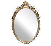 Vintage Oval Wall Mirror, Decorative Antique Baroque Design for Bedroom, Living Room, Dressing Table, Bathroom, Home Decor