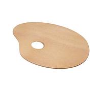 Vintage Oval Wooden Painting Palette 20 x 30cm Artist Tool for Oil and Acrylic Paints Suitable Mixing Tray for Creatives