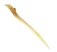 Vintage Ox Horn Magnolia Hair Pin for Women Updo Styling | Beige Finish, Classic Simple Look, Handmade Detail, Suitable for Women, Secure Hold