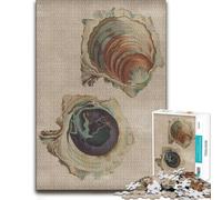 Vintage Oyster Twin Adult Jigsaw Puzzle 1000pcs (70x50cm) Challenge | Choose a screen-free activity for adults on winter nights for a satisfying challenge.