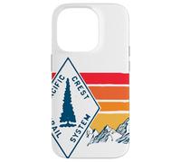 Vintage Pacific Crest Trail Marker Sign Retro Hiking in Case for iPhone 14 Pro