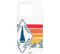 Vintage Pacific Crest Trail Marker Sign Retro Hiking in Case for iPhone 15 Pro