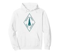 Vintage Pacific Crest Trail Marker Sign Retro Hiking in Pullover Hoodie