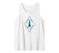 Vintage Pacific Crest Trail Marker Sign Retro Hiking in Tank Top