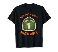 Vintage Pacific Highway California Coast Retro Souvenir T-Shirt