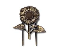 Vintage Page Holder Journal Clips to Hold Journal Open While Writing for Hands Free Journaling. Antique Brass Finish. Gift for Writers. Sunflower Design.