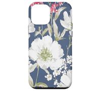 Vintage Painterly White Flower Pattern Case for iPhone 12 mini