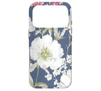 Vintage Painterly White Flower Pattern Case for iPhone 17 Pro