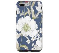 Vintage Painterly White Flower Pattern Case for iPhone 7 Plus/8 Plus