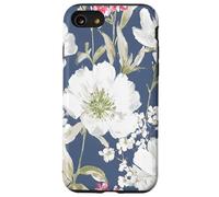 Vintage Painterly White Flower Pattern Case for iPhone SE (2020) / 7/8