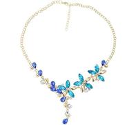 Vintage Palace-Style Collarbone Necklace - Heavy Embroidery with Diamond Drops, Alloy, Resin & Faux Pearls - Exquisite Retro Jewelry for Elegant Occasions