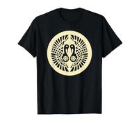 Vintage Pale Yellow Ikko Ikki Japan Mon Oriental Value Graphic T-Shirt, Men, Black, M