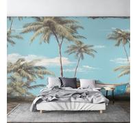 Vintage Palm Tree Wallpaper Non-Woven 300x210 (W x H)