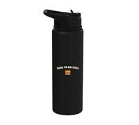 Vintage Palma De Mallorca Spain Spanish Flag Souvenir Retro Stainless Steel Insulated Water Bottle