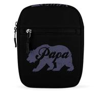 Vintage Papa Bear Father's Day Crossbody Bag Adjustable Satchel Cute Shoulder Bag Lightweight Sling Bags
