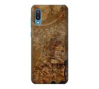 Vintage Paper Clock Steampunk Case Cover For Samsung Galaxy A02, Galaxy M02