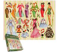Vintage Paper Dolls 1000 Piece Jigsaw Puzzle - A Nostalgic Dress-Up Experience with Retro Fashion, Timeless Outfits & Childhood Charm for All Ages
