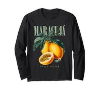 Vintage Passion Fruit Sweet Flavor Organic Fruit Botanical Long Sleeve T-Shirt