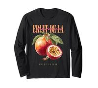 Vintage Passion Fruit Sweet Flavor Organic Fruit Botanical Long Sleeve T-Shirt