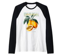 Vintage Passion Fruit Sweet Flavor Organic Fruit Botanical Raglan Baseball Tee