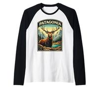 Vintage Patagonia Mountain Deer Wilderness Nature Raglan Baseball Tee