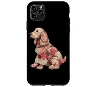 Vintage Patchwork Cocker Spaniel Dog Quilt Style Case for iPhone 11 Pro Max