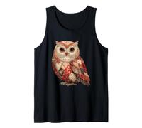 Vintage Patchwork Owl Rustic Floral Quilting Tank Top