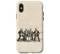 Vintage Patriotic 1776 American Founding Fathers Rock Band Case for iPhone X/XS